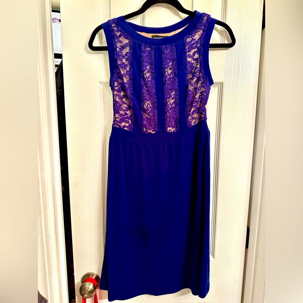 Royal Blue Business Casual Dress - Size S